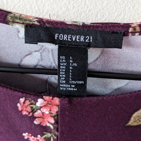 Forever 21 Floral Mini Dress - Picture 2 of 2